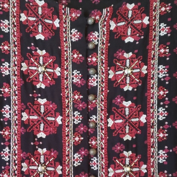 Anthropologie Vanessa Virginia Boho Dress - Picture 2 of 8